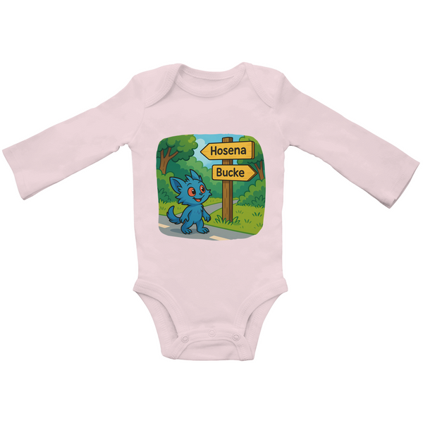 Baby Bio Bodysuite Langarm Mieps auf dem Radweg