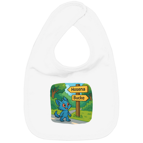 Kinder Bio Lätzchen Mieps auf dem Radweg