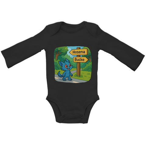 Baby Bio Bodysuite Langarm Mieps auf dem Radweg