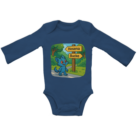 Baby Bio Bodysuite Langarm Mieps auf dem Radweg