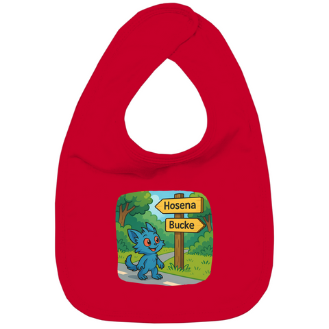 Kinder Bio Lätzchen Mieps auf dem Radweg