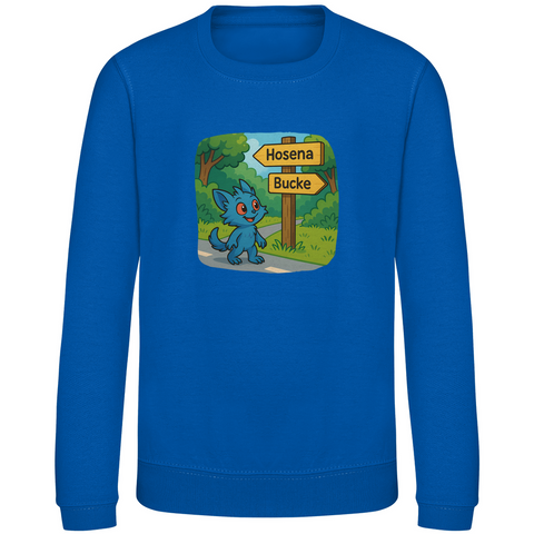 Kinder Sweatshirt Mieps auf dem Radweg