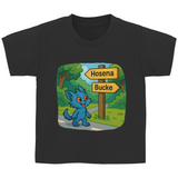 Kinder Basic T-Shirt Mieps auf dem Radweg
