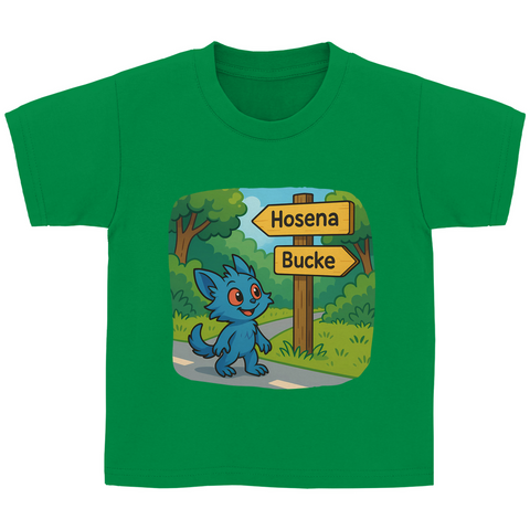 Kinder Basic T-Shirt Mieps auf dem Radweg