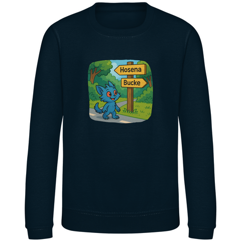 Kinder Sweatshirt Mieps auf dem Radweg