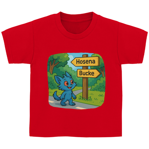 Kinder Basic T-Shirt Mieps auf dem Radweg