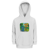 Kinder Premium Bio Hoodie Mieps auf dem Radweg