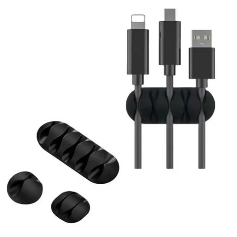 Cable Cord Wire Organizer – Silikon Kabelhalter für USB & Co.