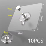 Selbstklebende transparente Wandhaken – 10er Set