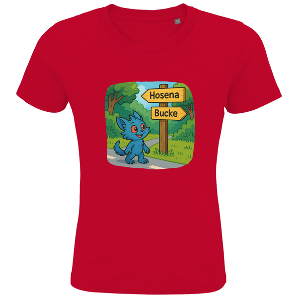 Kids Premium Bio T-Shirt Mieps auf dem Radweg