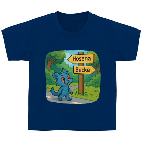 Kinder Basic T-Shirt Mieps auf dem Radweg