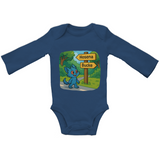 Baby Bio Bodysuite Langarm Mieps auf dem Radweg